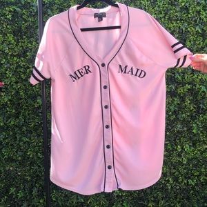 Pink mermaid jersey